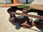 Vintage Cast Iron Balance Scale No  2   16 Lbs Capacity
