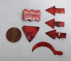 Vintage Tin Tobacco Tag Lot Spear Head Sickle Wetmore s Best Etc