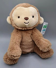 Nwt Carters Child Of Mine Walmart Tan Brown Plush Monkey Rattle Baby Toy 63221