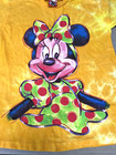 Vintage Minnie Mouse Disney Disneyland Mickey Inc Yellow Tie Dye Shirt Large L