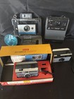 Lot Of 5 Vintage Cameras Kodak   Polaroid