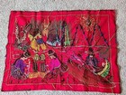 Peruvian Folk Art Wall Hanging Embroidery Multicolor 26 X 36 Handmade