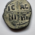 Byzantine Anonymous Follis Coin Class C Christ Pantokrator Ic Xc Ni Ka S1825 F