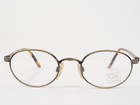 Vintage Oxtumble Antique Light Bronze Unique Rare Eyeglasses 45-17  notes  Italy
