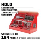 Powerbuilt 26 Inch Rapid Box Portable Slant Front Toolbox - Red - 240311