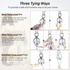 2 Paquetes De Accesorios Seguros Para Caballos  Anilla De Acero Moderna