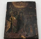 Antique Russian Icon Phenomenon Of Virgin Sergius 4 1 x3 1  19th Century Cyrpres
