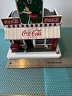 1999 Danbury Mint The Coca Cola Soda Fountain Clock night Light Read