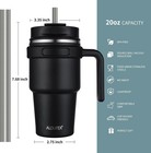 20 Oz Insulated Coffee Mug Tumbler With Handle  Stainless Steel Travel Mug