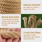 50ft   100ft Jute Rope Thick Twisted Manila Ropes Natural Heavy Duty Hemp Rope