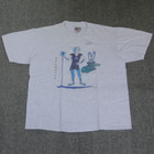Aquarius T Shirt L Vtg 90s Astrological Star Sign Zodiac Water-bearer Dragon Tee