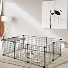 Dog Playpen Crate Metal Fence Pet Puppy Play Pen Exercise Cage Indoor Outdoor Us