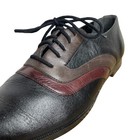 Vintage Pointed Toe Lace Up Oxford Shoe Leather 3-tone Hill   Archer Brazil 9m