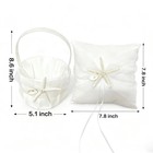 Beach Wedding Flower Girl Baskets And Ring Bearer Pillow Set  Starfish Fariy    