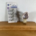 Vtg 1990 s  Etched Seashell Nightlight Lamp Decorative W New 4 Pk Bulbs