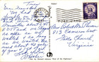 Large Letter Map Ohio Turnpike Postcard 1950s Modern Superhighway