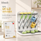 10-hooks Baby Bottle Drying Rack For Countertop  Bpa Free   Vertical Bottle S   