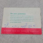 Instructions For Singer Sewing Machine 185j3 Booklet 1958