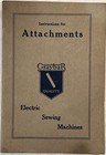 Vintage Singer Sewing Parts In Orig Box   Graybar Attachments Instruction Book