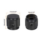 4pcs Aluminium Potentiometer Knobs Control Knob 17mm For Guitar Amplifier Black