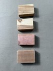  4  Vintage Ll Bean Cedar Wood Blocks 1x3x2 Duck Outdoor Natural Cottage