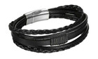 Men Women Leather Braided Bracelet Wristband 8  Handmade Bangle Magnetic Buckle