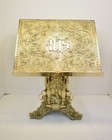 Beautiful Ornate Brass Church Missal Stand - Gospel Bible Book Stand  197-41