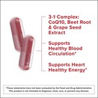 Qunol 3-in-1 Beet Roots Capsules Coq10  Blood Pressure Support  120ct
