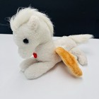 Vintage 1980 Dakin Little Pegasus Pony White Plush Stuffed Gold Winged Horse 8   