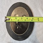 Antique Victorian Couple Close Up Portait Oval Photo - 19th Century Cabinet Card