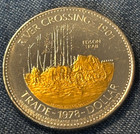 Golden Swan Canada Gilt Trade   Dollar  1 Token Grand Prairie Alberta 1978 Edson