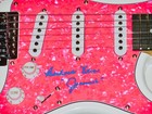Barbara Eden Autographed Electric Guitar  i Dream Of Jeannie  - W  Coa 