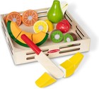 Melissa And Doug Cutting Fruit Set 17pcs Wooden Play Food Pretend Toy Bundle