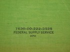 Vintage  Federal Supply Service Record Book 10 1 2  X 8  Unused New Old Stock