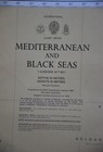 M s  Calypso  Nautical Chart Coined And Signed With Sailing Route Egypt   Israel