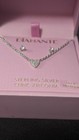 925 Sterling Silver Cubic Zirconia Diamante Necklace Earring Set 18  New