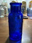 Antique Bottle Colbalt Blue Bromo-seltzer Dark Colbalt Coloration 1900s