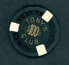 Xxrare  100 Tony s Club Lake Tahoe   Nevada Casino Chip