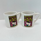  2  Peanuts Snoopy Comic Cup Charlie Brown Lucy Happiness Puppy Coffee Mug