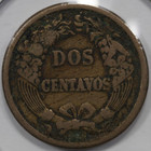 1864 Peru 2 Centavos