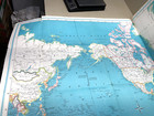 Vintage Hammonds International Map Of The Worlds Wall