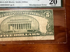 1950 C   5  Federal Reserve Note Chicago Misalignment Error