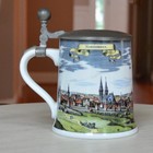 Vintage Lidded Beer Stein Nurnberg Nuremberg By Kaiser W Germany Souvenir  5l