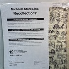  3  12 Packs 12x12 Scrapbooking Paper Pads Toile Tan Paisley Burlap Postcard