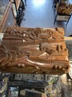 Vintage Oriental Hand Carved Wood Chest Box Storage Box 17    By 12    By 6    Tall 
