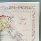 1855 Northern Italy Map Colton Original Hand Colored Antique Map Matted