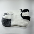 Vtg Thorlo Socks Orlon Acrylic White Black Sport Socks Usa 90s Low Size 9-11