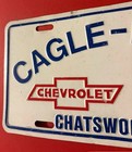 Cagle Hixon Chevrolet Geo Dealership Booster License Plate Chatsworth Georgia