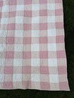 Pottery Barn Kids Cotton Pink   White Plaid Patchwork Quilt - Twin