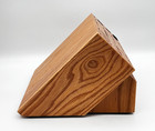 Cutco 32 Slot Honey Oak Ultimate Set Wood Knife Block Made In Usa - Block Only